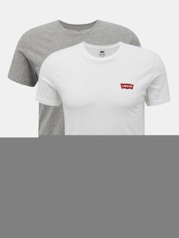 Levi's® Tricou 2 buc Alb Gri