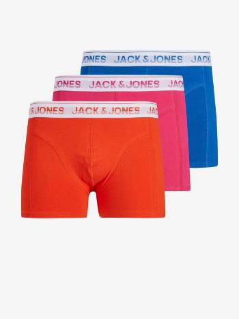 Jack & Jones Fluorescent Boxeri, 3 bucăți Portocaliu