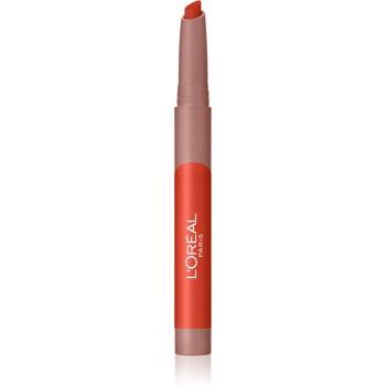 L’Oréal Paris Infallible Matte Lip Crayon ruj in creion cu efect matifiant culoare 110 Caramel Rebel 2.5 g