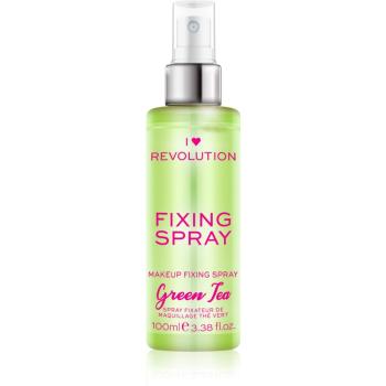 I Heart Revolution Fixing Spray fixator make-up cu parfum Green Tea 100 ml