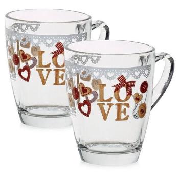 Mäser Set de 2 căni Love Wood, 310 ml