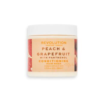 Revolution Haircare Mască de păr Shine Peach + Grapefruit with Panthenol (Conditioning Hair Mask) 200 ml