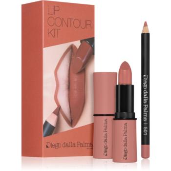 Diego dalla Palma Lip Contour Kit set îngrijire buze culoare 501 NUDE 5,1 g