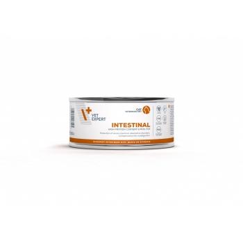 VET EXPERT Diets Intestinal, Pui și Curcan, dietă veterinară, conservă hrană umedă pisici, sistem digestiv, (pate), 100g