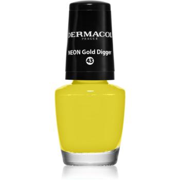 Dermacol Neon lac de unghii cu stralucire neon culoare 43 Gold Digger 5 ml