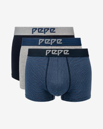 Pepe Jeans Herman Boxeri 3 buc Albastru Gri