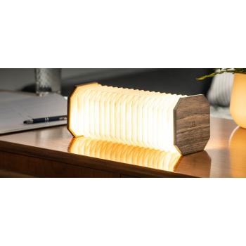 Veioză maro LED cu intensitate reglabilă (înălțime 3,5 cm) Accordion – Gingko