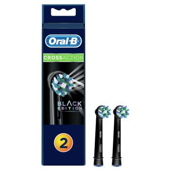 Oral B Capete de perie de schimb cu tehnologia CleanMaximiser CrossAction Blackr 4 ks