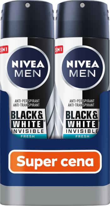 Nivea Antiperspirant spray Men Black & White Fresh 2 x 150 ml