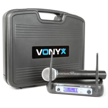 Vonyx WM511, sistem de transmisie VHF cu 1 canal, inclusiv geantă de transport