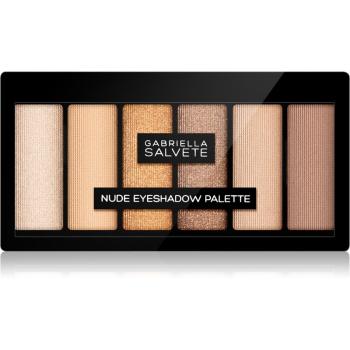 Gabriella Salvete Eyeshadow 6 Shades Palette paleta farduri de ochi culoare 01 Nude 12 g