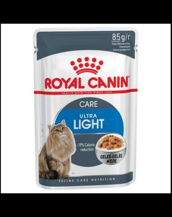 Royal Canin Ultra Light In Jelly Care Adult hrana umeda in aspic pisica limitarea cresterii in greutate, 12 x 85 g