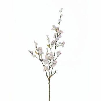 Floare artificială crenguță de măr înflorit, 80 cm