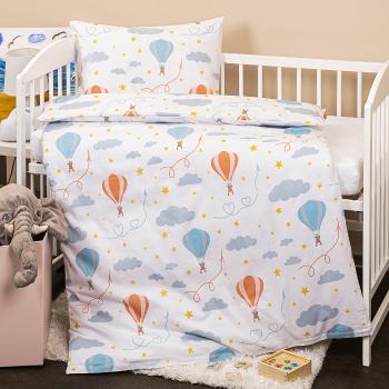 Lenjerie de pat copii, din bumbac, 4HomeNori, 100 x 135 cm, 40 x 60 cm