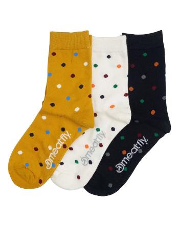 Meatfly 3 PACK - șosete LEXY Mini Dots 36-39