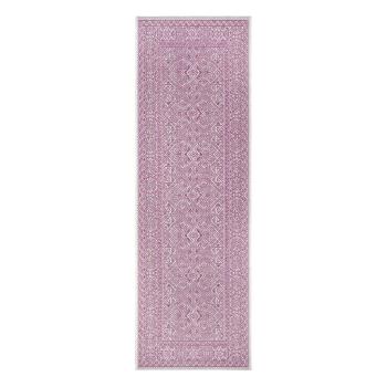 Covor adecvat pentru exterior NORTHRUGS Cuadrado, 70 x 200 cm, violet - bej