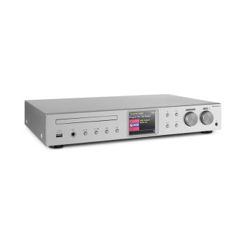 Auna iTuner, receptor Hi-Fi Internet / DAB + / Radio FM CD player WiFi argintiu