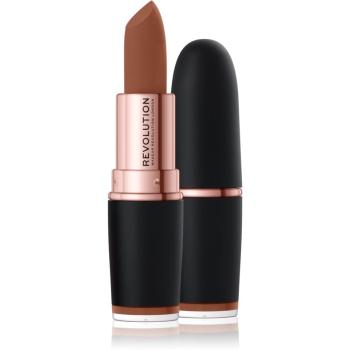 Makeup Revolution Iconic Matte Nude ruj cu efect matifiant culoare Inspiration 3.2 g