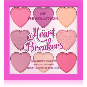 I Heart Revolution Heartbreakers paletă cu farduri de ochi culoare Sweetheart 4.95 g