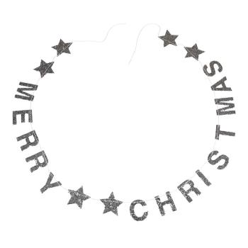 Ghirlandă de Crăciun cu mesaj Rex London Silver Stars