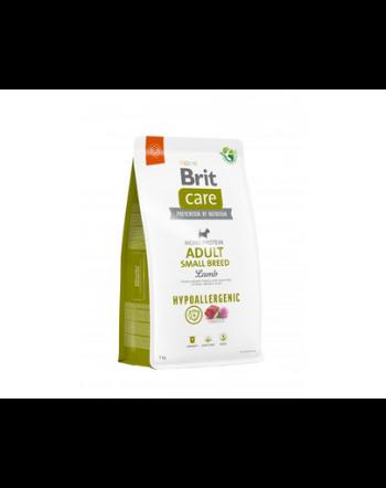 BRIT CARE Hypoallergenic Adult Small Breed Lamb 7kg Hrana uscata caini adulti talie mica, cu miel