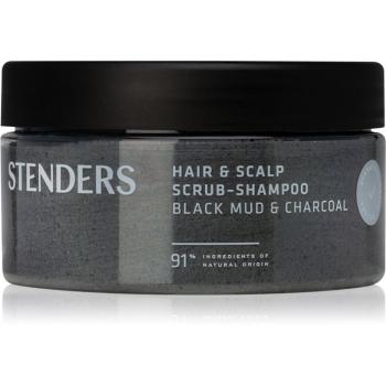 STENDERS Black Mud & Charcoal exfoliant de curățare pentru par si scalp 300 g