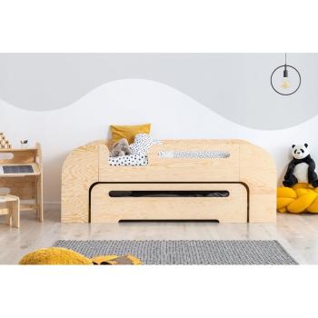 Pat pentru copii  natural  cu extensie suplimentară 70x160 cm AIKO – Adeko