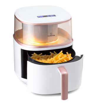 Klarstein Air Bloom, Friteuza cu aer cald, cu funcție de gătit la aburi, 1500 W, 7,5 litri, 16 programe