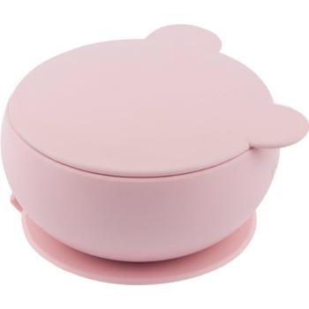 Minikoioi Suction Bowl bol din silicon cu ventuză Pink 1 buc