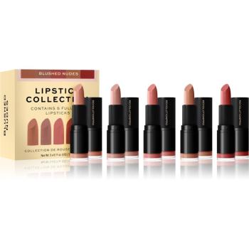 Revolution PRO Lipstick Collection ruj satinat set cadou culoare Blushed Nudes 5x3,2 g