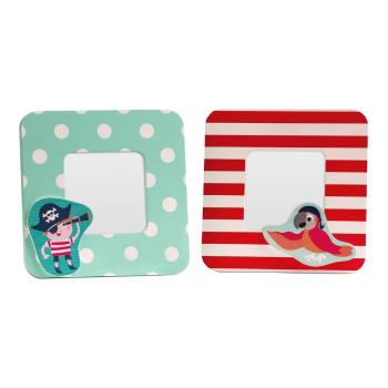 Rame foto 2 buc. din lemn 12x12 cm Pirate – Premier Housewares