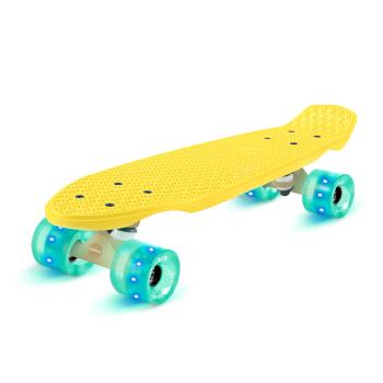 Fun pro Mini Cruiser Skateboard Skateboard Trickboard PP Board 100kg LED Wheels PU Hardness: 88A