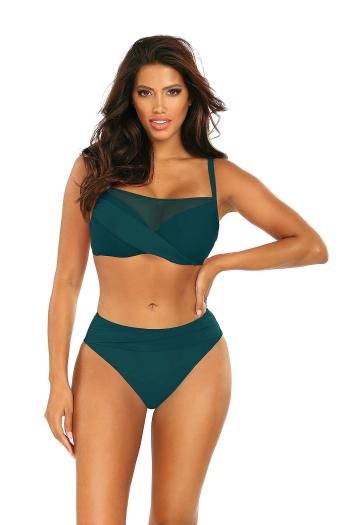 Costum de baie din doua piese Fashion16 1002N2 7b zielony