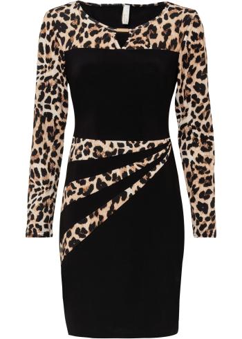 Rochie cu inserţii leopard