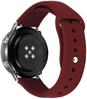 4wrist Curea din silicon pentru Samsung Galaxy Watch - Wine Red 20 mm