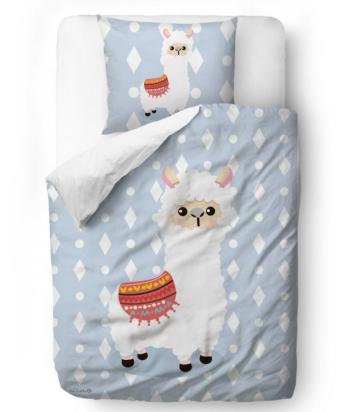Domnul. Lenjerie de pat Little Fox Lama - pătură: pernă 135 x 200 cm: 60 x 50 cm