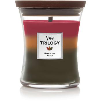 WoodWick Lumânare parfumată medie Trilogy Hearthside 275 g