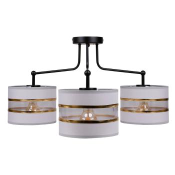 Plafonieră albă cu abajur textil ø 20 cm Andy – Candellux Lighting