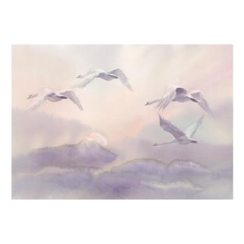Tapet în format mare Artgeist Flying Swans, 400 x 280 cm