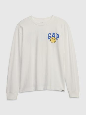 GAP Gap & Smiley® Tricou pentru copii Alb