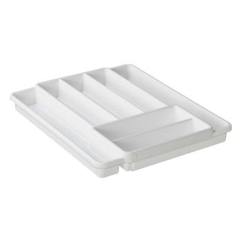 Măsuță albă din plastic pentru sertar 39,7 x 34 cm Domino - Rotho