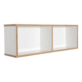 Bibliotecă de perete pentru copii albă 90x29 cm Finn – Roba