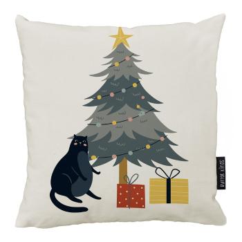 Pernă decorativă de Crăciun 50x50 cm Crazy Cat Xmas - Butter Kings