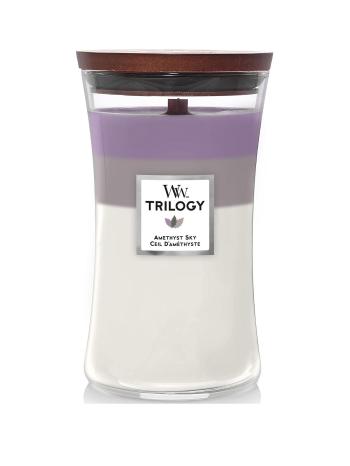 WoodWick Lumânare parfumată mare Trilogy Amethyst Sky 609,5 g