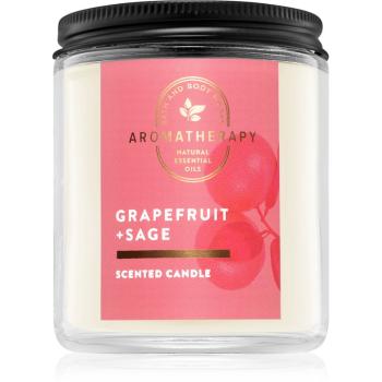 Bath & Body Works Grapefruit + Sage lumânare parfumată I. 198 g