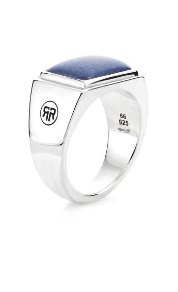 Rebel&Rose Inel atemporal din argint atemporal Square Lapis Lowneck RR-RG033-S 69 mm