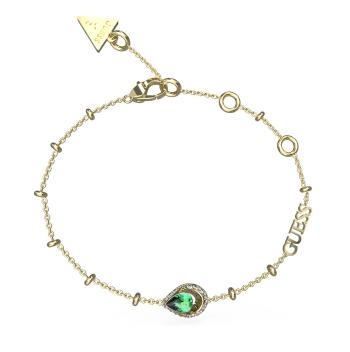 Guess Brățară fermecătoare placată cu aur Crystal Drop JUBB03392JWYGEM 17 - 21 cm - L