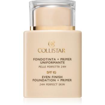 Collistar Even Finish Foundation+Primer 24h Perfect Skin bază de machiaj SPF 15 culoare 6 Sole 35 ml