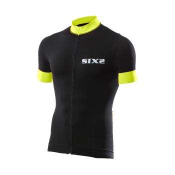 Six2 BIKE3 STRIPES tricou - black/yellow 
