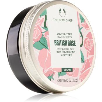 The Body Shop Body Butter Brirish Rose unt pentru corp cu aromă de trandafiri 200 ml